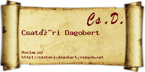 Csatári Dagobert névjegykártya